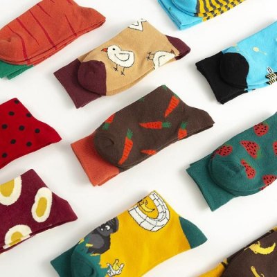 Harajuku Fruit egg chick carrot Funny Socks Japanese Creative cartoon socks Women Warm socks Cute Novelty